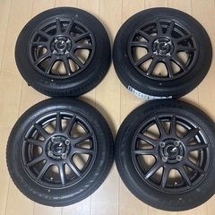 155/65R14 新品社外ガンメタホイールタイヤ4本セット