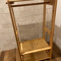 子供用木製ハンガーラック