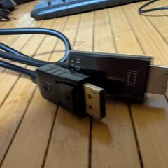 DP - HDMI 変換ケーブル 4K＠30Hz 単方向伝送 金メッキコネクター DPポートが搭載されたノートPC、デスクトップPCをサポートし、テレビ、モニターなどのデバイスに出力可能です 1.8m ブラック 中古3本の画像