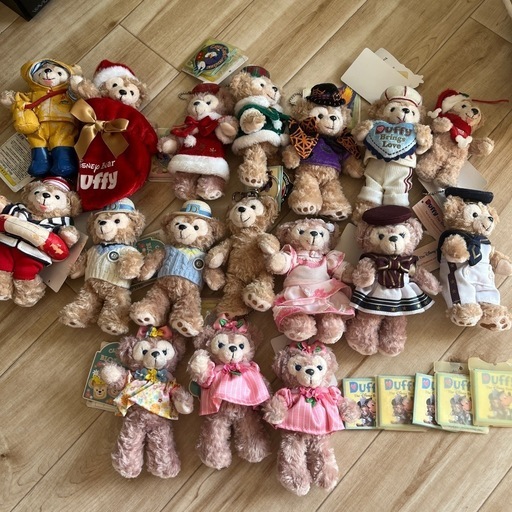 ダッフィー　シェリーメイ　ぬいぐるみバッジ　まとめ売り