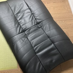 黒　ソファー　リクライニングの画像