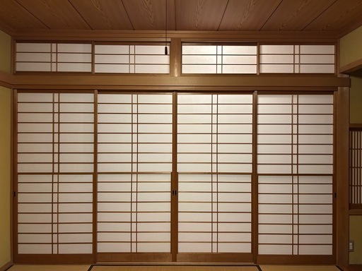 雪見障子と欄間障子