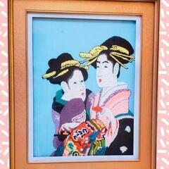 舞妓さん絵、浮世絵、歌舞伎絵、刺繍絵
、刺繍絵画、舞妓さん絵画、歌舞伎絵画、舞妓、絵画、刺繍の画像