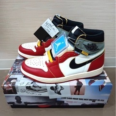 【ユニオン公式アプリ当選購入】タグ付き正規品 UNION × Nike Air Jordan 1 Retro High OG "Chicago/Shadow" ゴールデンサイズ26.5cm （2.5）表記ありの画像