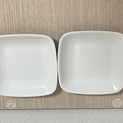 スクエア型小皿 平皿 2枚セット