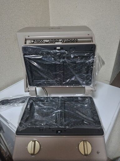 新品未使用未開封　BRUNOグリルサンドメーカー ダブル BOE084ケーキプレート付き