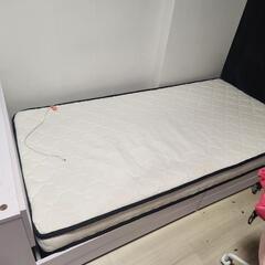 【収納付きシングルベッド(ポケットコイルマットレス付き)】202...