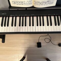 CASIO 電子ピアノ CDP-S110BK（ブラック）専用スタンド＆昇降式ピアノ椅子付きの画像