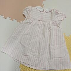 80サイズ ファミリア ワンピース 女の子の画像