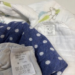 【2着セット】ベビー服　ロンパース　〜70サイズの画像