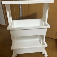 ニトリ 3段 テーブルワゴン ホワイト
