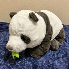 パンダ　ぬいぐるみ　大きめ　くすみカラーの画像