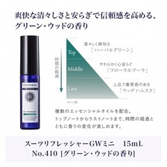 新品　未使用　スーツリフレッシャーミニ 15ml(衣類用消臭剤・携帯用) ３種の香りセットの画像