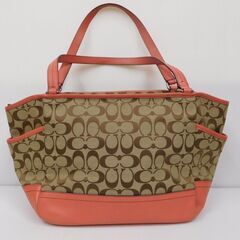 COACH コーチ シグネチャー ハンドバッグ M1382-F23297 中古の画像