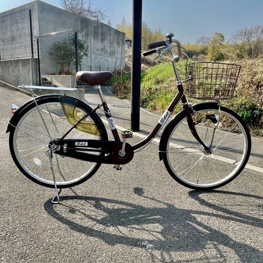 美品❣ PEDALエーデル26インチ（ブラウン）LEDオートライト135cm～