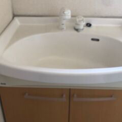 [受け渡し予定者確認中]クリーニング済み　洗面化粧台一式