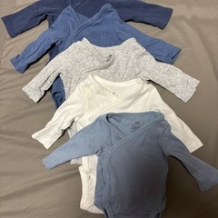 H&M ラップボディスーツ 5点セット　新生児の画像