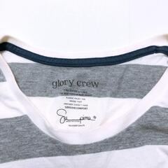 【glory crew（グローリークルー）】半袖ボーダーカットソー（Ｍ）の画像