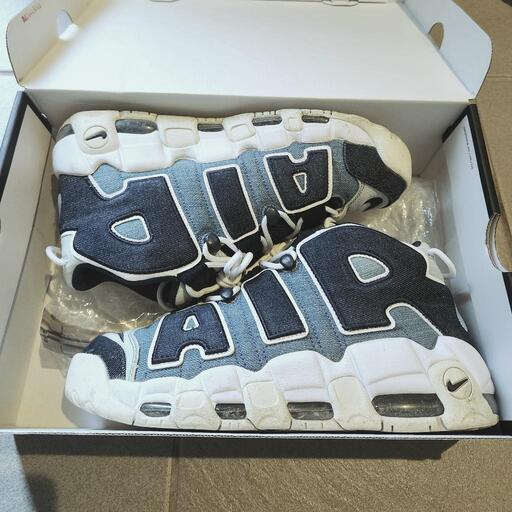 ナイキ　NIKE AIR MORE UPTEMPO モアテン　デニム