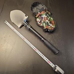新品　多機能折りたたみ式 ステンレススチール レスキューショベル...