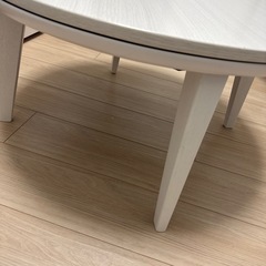 【モダンデコ】 円形 こたつ 68cm 白の画像