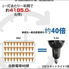 新品未使用【6〜60個】LEDライト LED 50W相当 ハロゲンランプ　ハロゲン電球　店舗   ホテルライクの画像
