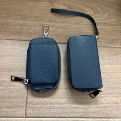 レザーの小物入れ 2点セットの画像