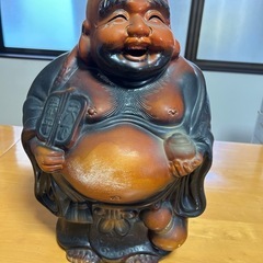 置き物　布袋　美品❣️ お値下げ‼️ Amazon.co.jp: 布袋様 置物 金運 七福神 開運 木彫りミニサイズ