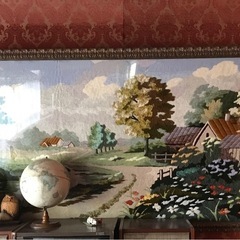 大きな絨毯生地の絵（中国で購入） 