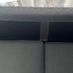 【値下げ】3人掛け　布張りソファの画像