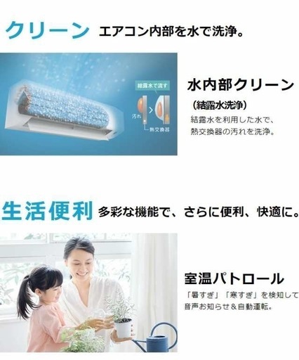 ダイキン ルームエアコン Eシリーズ 2024年モデル S254ATES-W 8畳程度 ホワイト 室内機 F254ATES-W 室外機