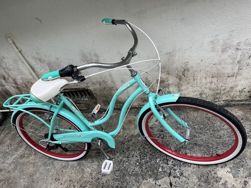 美品‼️7段ギア26インチshuwinnビーチクルーザーシュウイン自転車バイク通勤車通学車街乗りバイク?プロフ必要