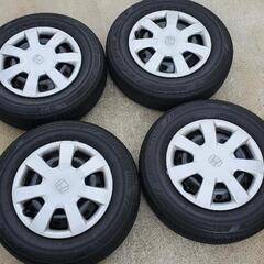 ?軽用?ﾌﾞﾘｼﾞｽﾄﾝ145/80R13エコピアﾎｲｰﾙｾｯﾄ　155/65R14にも合います