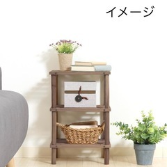 【新品•未使用品】“天然木製”コンパクトなフリーラックの画像