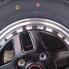 新品未使用軽トラ　バン　用新品未使用アルミホイール車検対応の画像