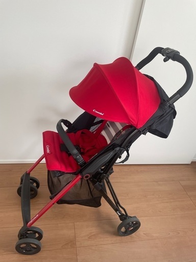 コンビ Combi ベビーカー F2プラス AF バギー 軽量 コンパクト 赤