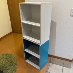 カラーボックス4段高さ120センチ　