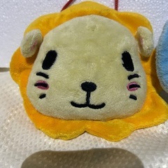 ぬいぐるみポーチ 2個セット ライオン ゾウの画像