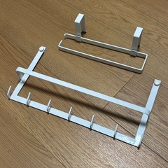 山崎実業　レンジフードフック、吊り戸棚下キッチンペーパーホルダー