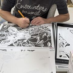 シルエットアート（切り絵）サークルの画像