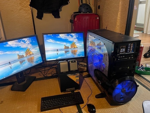 自作です　i7 ダブルモニター