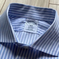 ブルックスブラザーズ Brooks Brothers  ワイドカラー シャツ REGEND ストライプ ブルー 15-4/5の画像