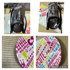 スノーボードセット　子供用　ウェア、ボード、ビンディング、ブーツの画像