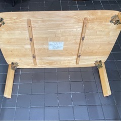 天然木製テーブル900×600×330の画像