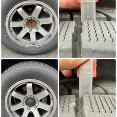 265/60R/18 ‘22年製スタッドレスタイヤ　4本ホイール付きの画像