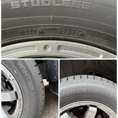 265/60R/18 ‘22年製スタッドレスタイヤ　4本ホイール付きの画像