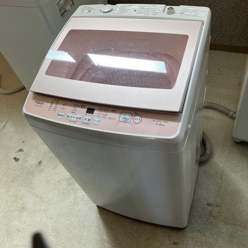 K2503-597  配送不可 7kg洗濯機 19年製 AQW -ksap7q キズ汚れ有り