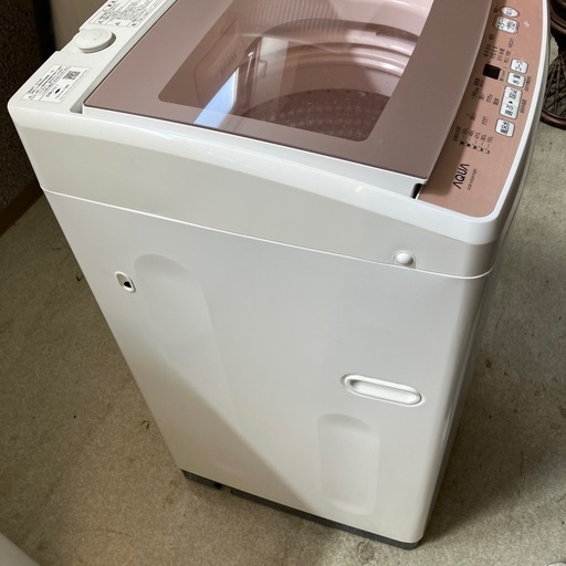 K2503-597  配送不可 7kg洗濯機 19年製 AQW -ksap7q キズ汚れ有り
