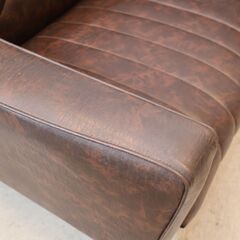 karimoku(カリモク家具)の１人掛けソファです。ヴィンテージテイストなマーブル調のデザインが印象的でブルックリンスタイルなど男前インテリアにおススメのロビーチェアです♪の画像