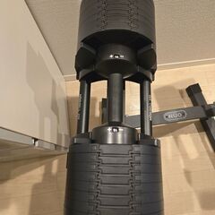 可変式ダンベル フレックスベル 32kg 2kg刻み 2個セット　＋ライシン インクラインベンチ ロング　の画像